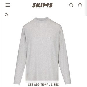 Skims Boyfriend Long Sleeve T Shirt